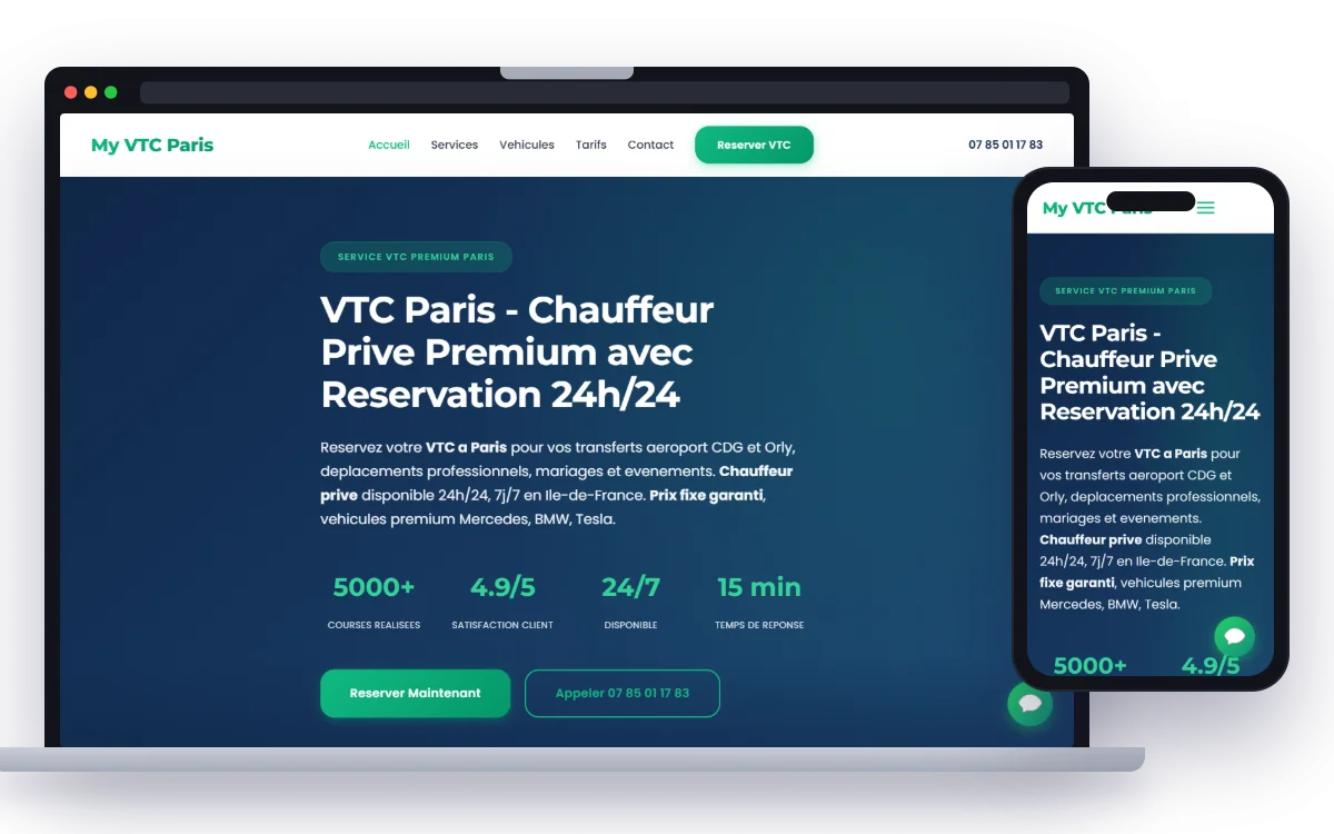 MyVTC vu sur ordinateur et mobile