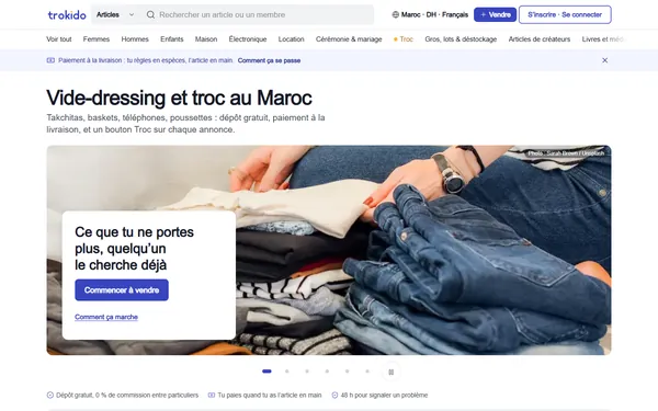 Site de Trokido — Produit Tourak, réalisé par Tourak Digital