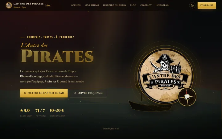 L'Antre des Pirates — Réalisation Tourak Digital