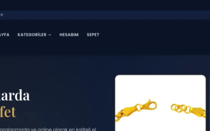 Site de EZ Gold — E-commerce, réalisé par Tourak Digital