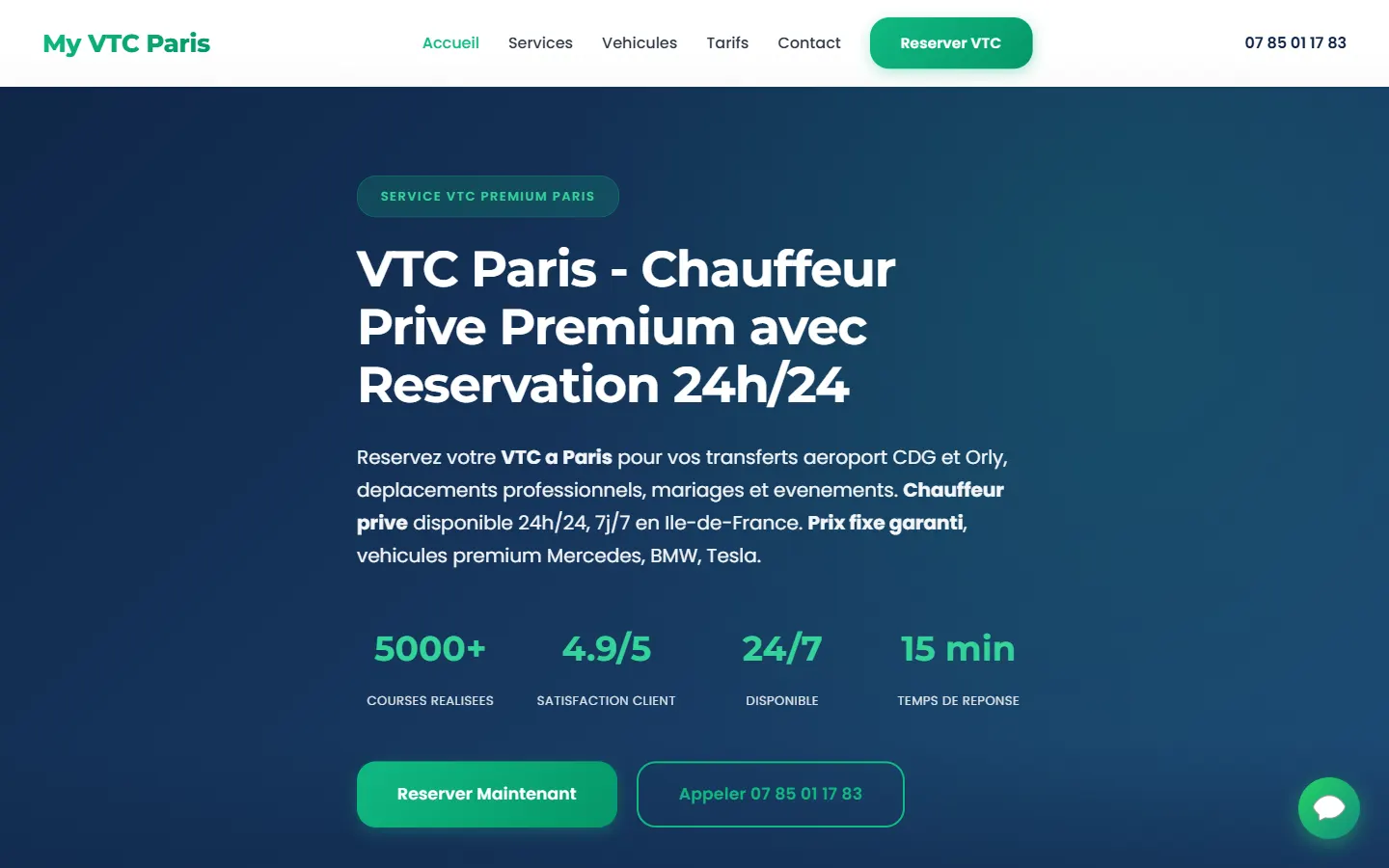 MyVTC — VTC / chauffeur prive